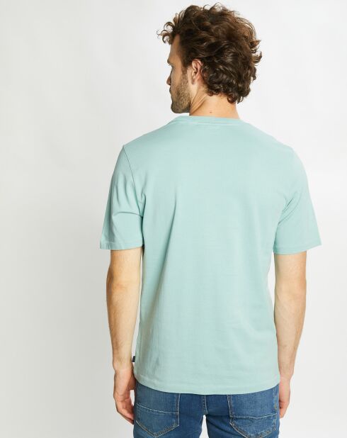 T-Shirt 100% Coton Bio Ditch Treats bleu turquoise